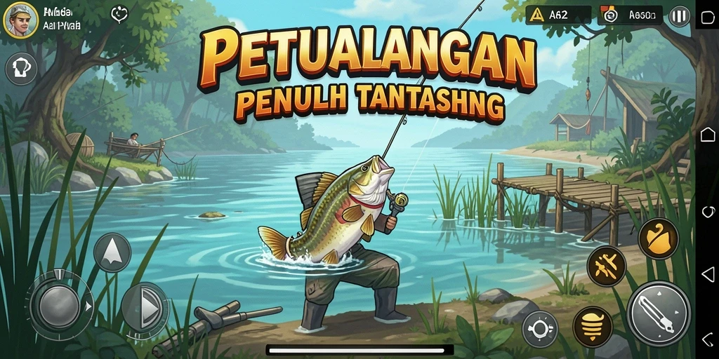 Gameplay memancing yang seru dan menantang di AA62.