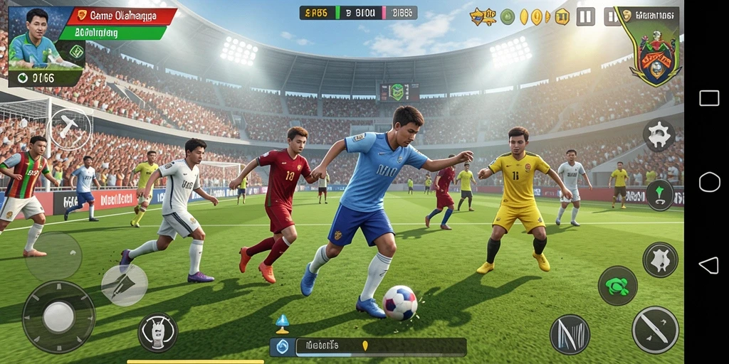 Tampilan menarik dari gameplay olahraga di API66.