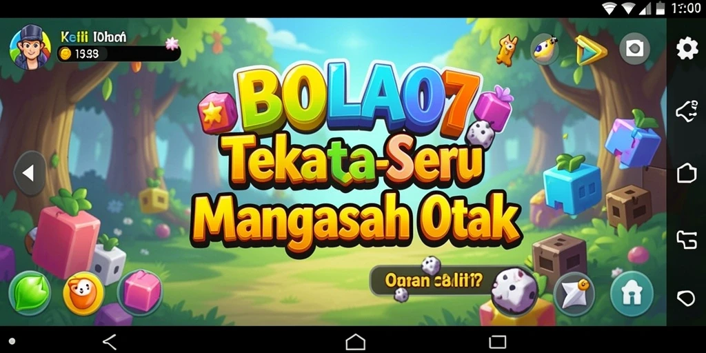 Tampilan gameplay BOLA07 yang menarik dan penuh tantangan puzzle.
