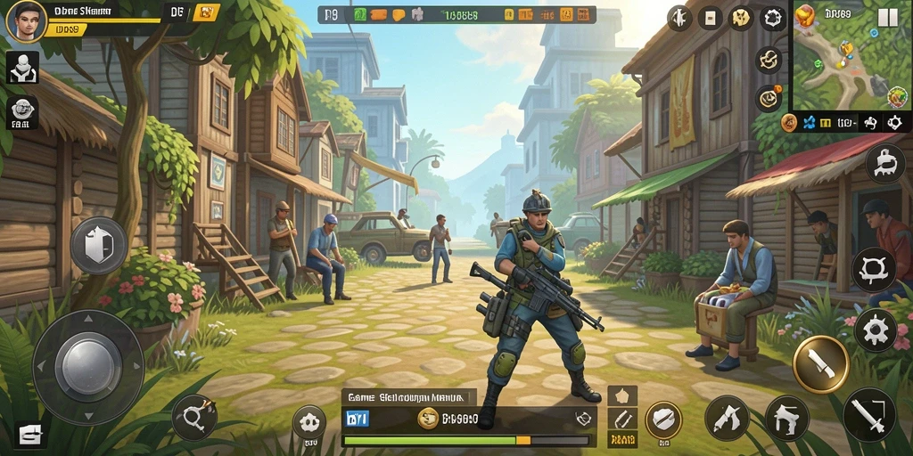 Tampilan gameplay <strong>IDR89</strong> dengan karakter dan lingkungan interaktif yang menarik.