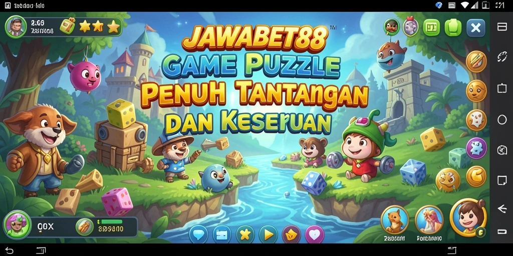 Tampilan permainan Puzzle JAWABET88 dengan tantangan yang menarik.