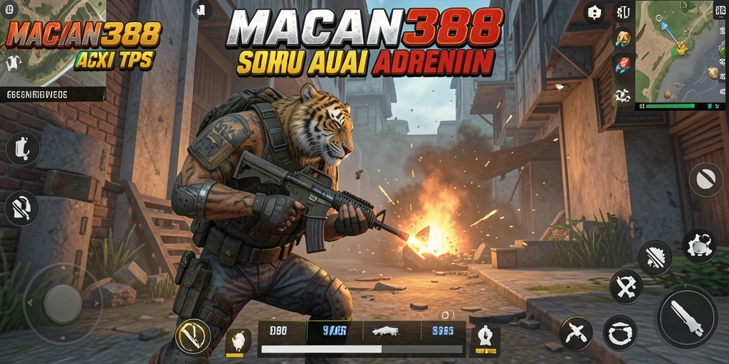 Tampilan screenshot gameplay seru dan action-packed dari MACAN388.