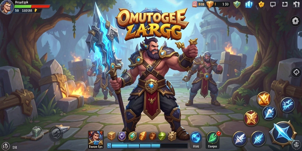 Tangkapan layar dari gameplay epik ARPG OMUTOGEL.