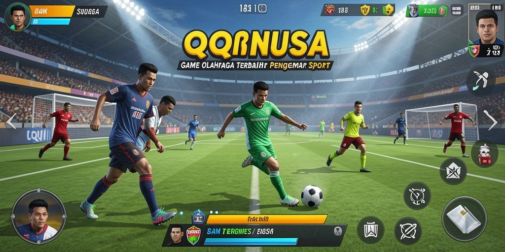 Tampilan menarik gameplay QQNUSA yang penuh aksi olahraga.