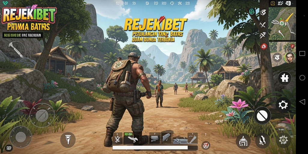 Gameplay REJEKIBET menunjukkan kebebasan eksplorasi dalam dunia terbuka.